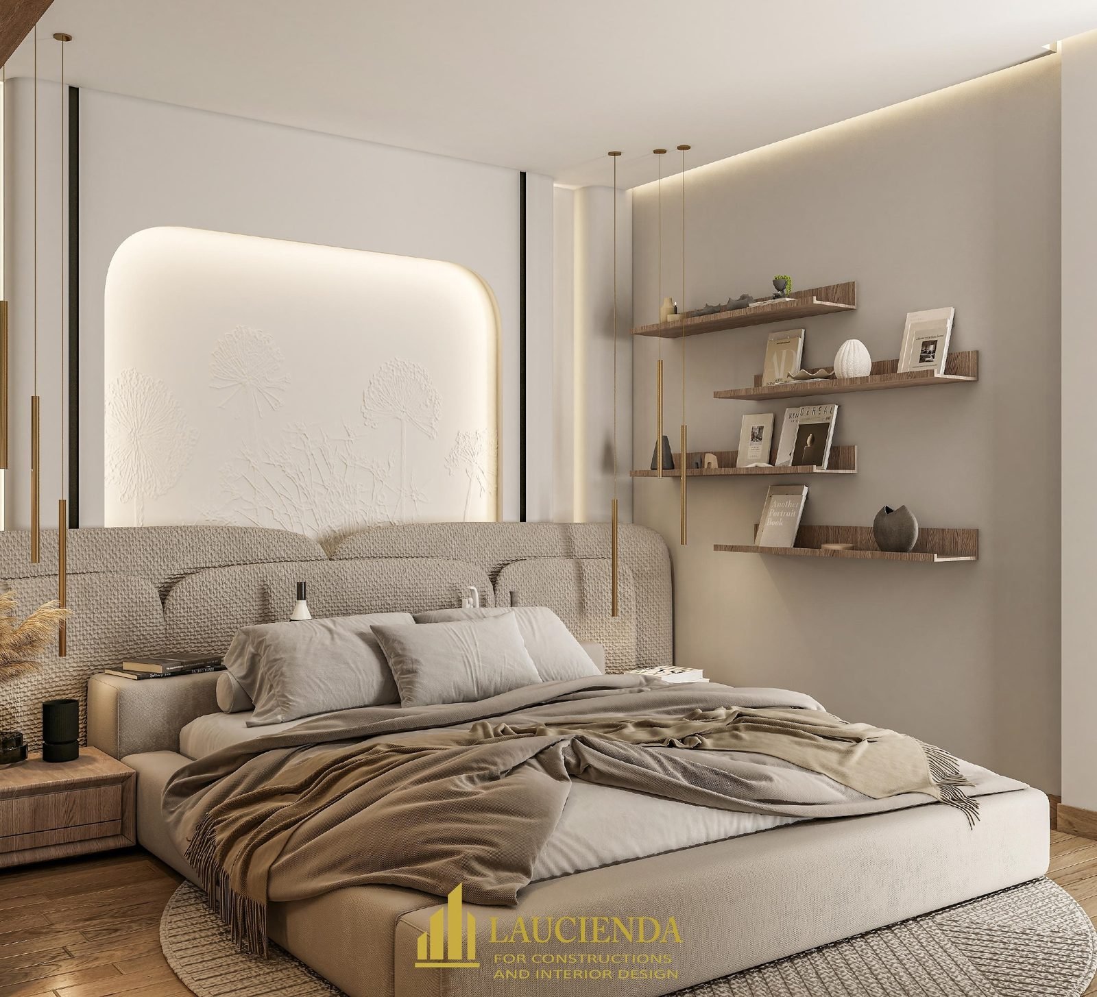 3D design of a bedroom